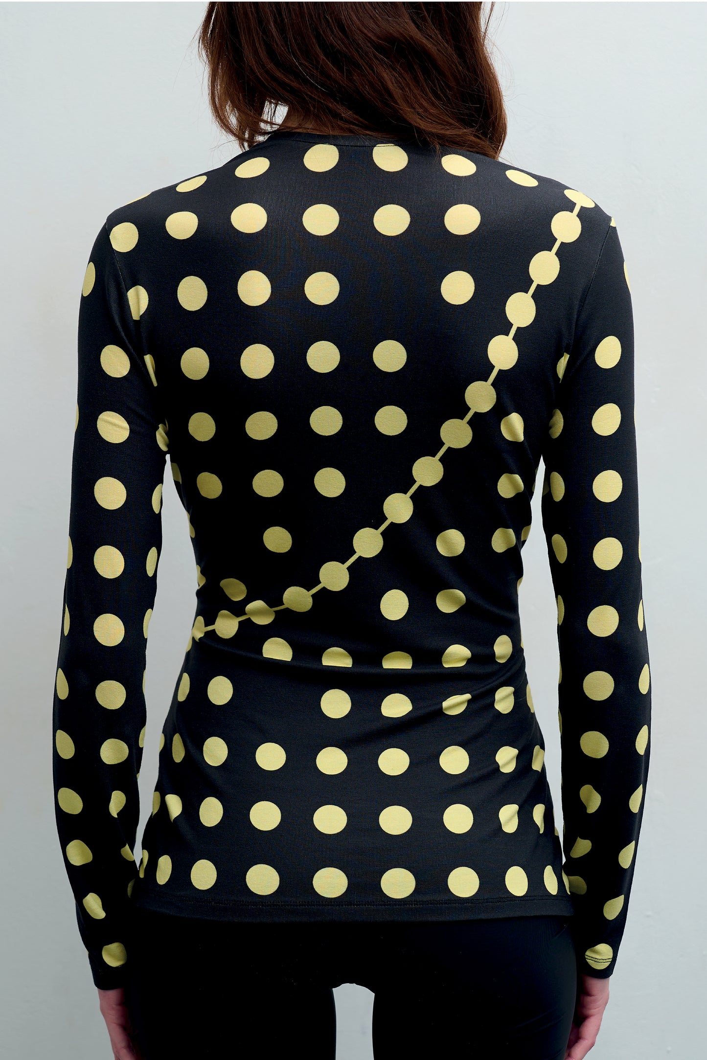 POLKADOT TOP black & yellow