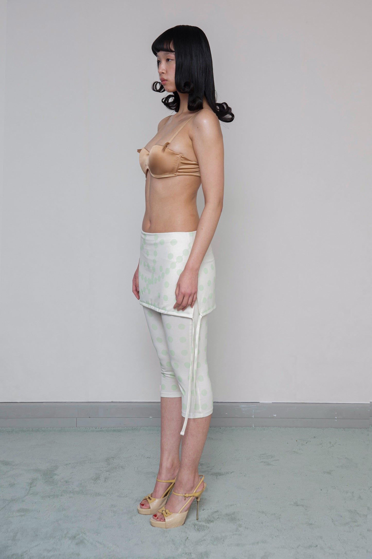 CAPRI SKIRT / JUMPSUIT - VANILLA & GREEN