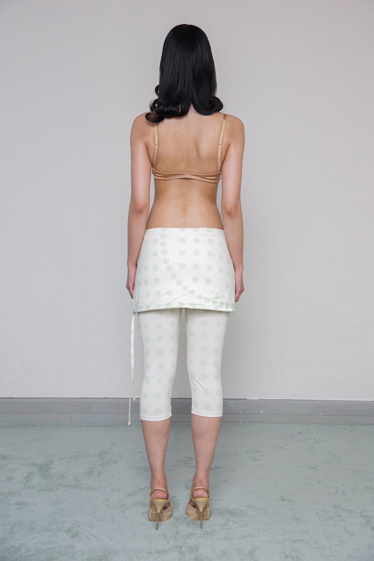 CAPRI SKIRT / JUMPSUIT - VANILLA & GREEN