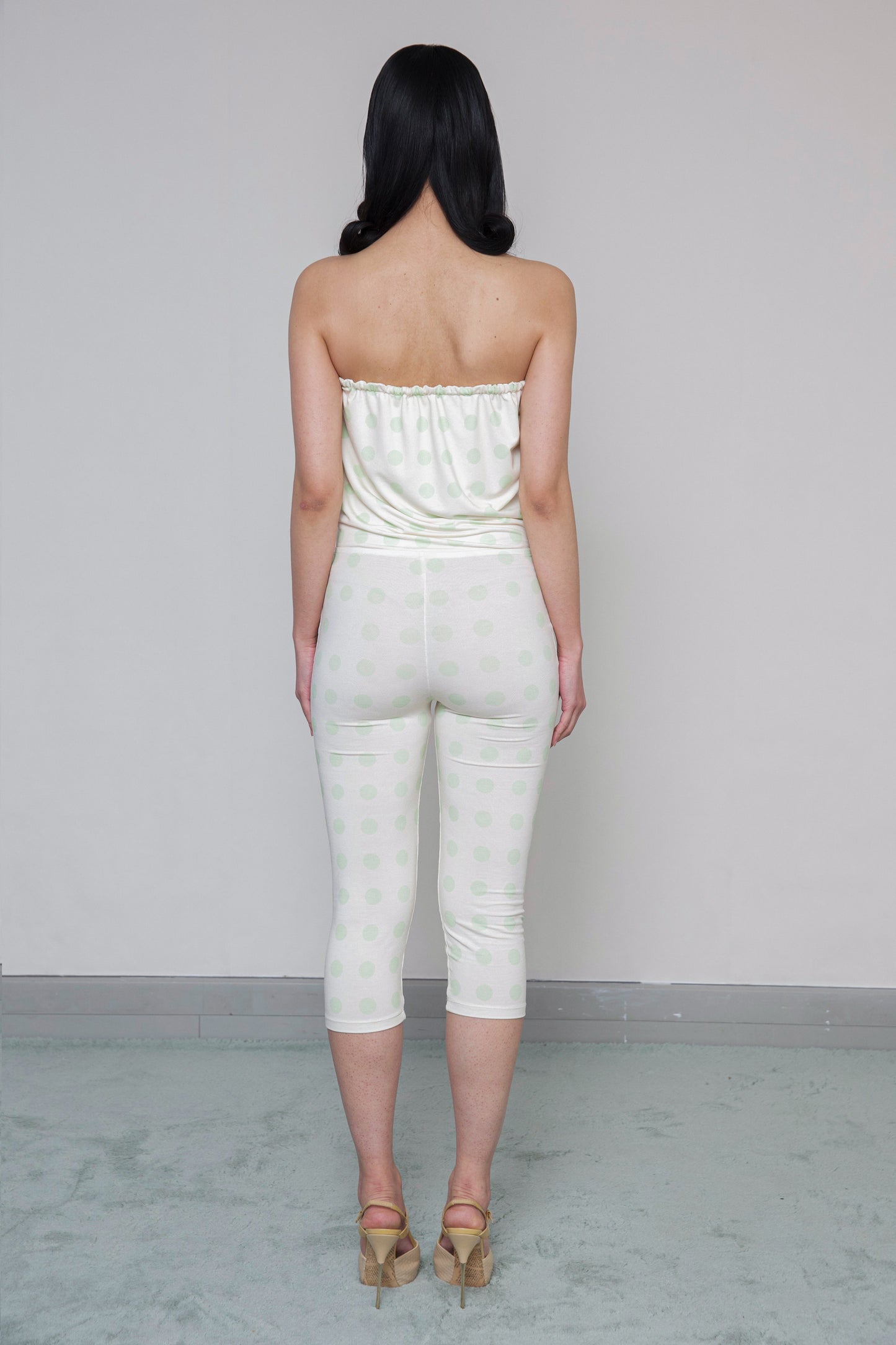 CAPRI SKIRT / JUMPSUIT - VANILLA & GREEN